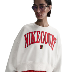 NIKE Court Heritage Phoenix Fleece Oversize Crewneck...