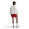 NIKE Court Heritage Phoenix Fleece Oversize Crewneck Tennis Sweatshirt Damen 110 - pale ivory/pale ivory/lt crimson L