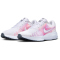 NIKE Run Defy Laufschuhe Damen 102 - white/hydrangeas-bright crimson 42