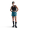 NIKE Tempo Dri-FIT Mid-Waist 3" Laufshorts Damen 008 - smokey blue/smokey blue/reflective silv M