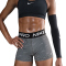 NIKE Pro Mid-Waist 3" Printed kurze Leggings Damen 010 - black/white S