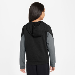 NIKE Dri-FIT Hoodie Kinder 010 - black/smoke grey/white S...
