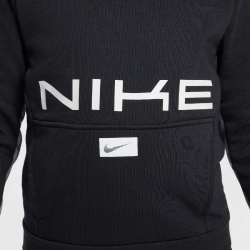 NIKE Dri-FIT Hoodie Kinder 010 - black/smoke grey/white S...