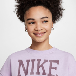 NIKE Sportswear Club Boxy Crewneck Sweatshirt Mädchen 537 - doll/taupe grey S (128-137 cm)