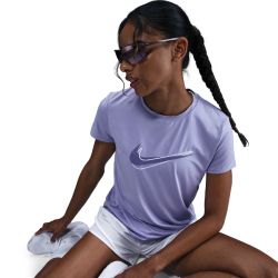NIKE One Swoosh Dri-FIT kurzarm Laufshirt Damen 533 - lilac ice S