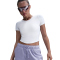NIKE Sportswear Club Fleece French Terry Mid-Waist 4" Graphic Shorts Damen 533 - lilac ice S