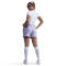 NIKE Sportswear Club Fleece French Terry Mid-Waist 4" Graphic Shorts Damen 533 - lilac ice S