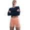 NIKE Pro Mid-Waist 3" kurze Leggings Damen 844 - apricot agate/washed coral/white XS