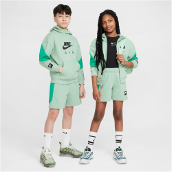 NIKE Air Fleece Shorts Kinder 037 - steam/stadium green/black XL (158-170 cm)