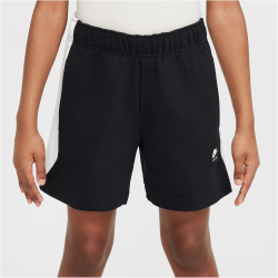 NIKE Air Fleece Shorts Kinder 010 - black/white/white S...