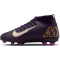 NIKE Jr. Mercurial Superfly Club Kylian Mbappé FG/MG Fußballschuhe Kinder 500 - grand purple/pale ivory 33.5
