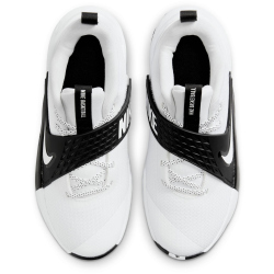 NIKE Team Hustle D Basketballschuhe Kinder 101 - white/white-black 35.5