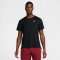 NIKE Court Advantage Dri-FIT kurzarm Tennisshirt Herren 010 - black/white S