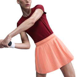 NIKE Court Ace Advantage High-Waist Falten-Tennisrock Damen 844 - apricot agate/apricot agate L