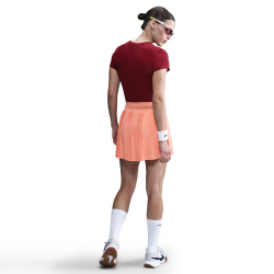 NIKE Court Ace Advantage High-Waist Falten-Tennisrock Damen 844 - apricot agate/apricot agate L