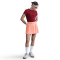 NIKE Court Ace Advantage High-Waist Falten-Tennisrock Damen 844 - apricot agate/apricot agate L
