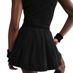 NIKE Court Ace Advantage High-Waist Falten-Tennisrock Damen 010 - black/black L