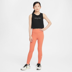 NIKE One Dri-FIT Tights Mädchen 812 - madder root/white L (146-156 cm)