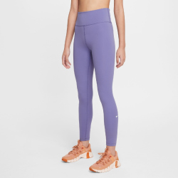 NIKE One Dri-FIT Tights Mädchen 527 - dusty amethyst/white L (146-156 cm)