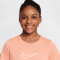 NIKE One Dri-FIT kurzarm Trainingsshirt Mädchen 844 - apricot agate/white S (128-137 cm)