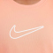 NIKE One Dri-FIT kurzarm Trainingsshirt Mädchen 844 - apricot agate/white S (128-137 cm)