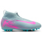 NIKE Jr. Mercurial Superfly 10 Academy AG Fußballschuhe Kinder 301 - ocean cube/pink blast 33