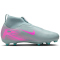 NIKE Jr. Mercurial Superfly 10 Academy FG/MG Fußballschuhe Kinder 301 - ocean cube/pink blast 32