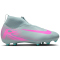 NIKE Jr. Mercurial Superfly 10 Academy FG/MG Fußballschuhe Kinder 301 - ocean cube/pink blast 32