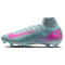 NIKE Mercurial Superfly 10 Elite FG Fußballschuhe Herren 301 - ocean cube/pink blast 43