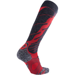 UYN Magma Skisocken Herren dark red/anthrazit 42-44