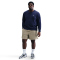 NIKE Club Crew Fleece-Sweatshirt Herren 451 - obsidian/white S