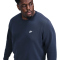 NIKE Club Crew Fleece-Sweatshirt Herren 451 - obsidian/white M