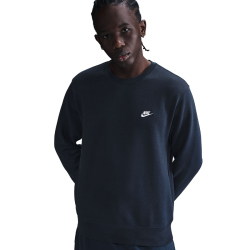NIKE Club Crew Fleece-Sweatshirt Herren 451 - obsidian/white 3XL