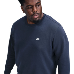 NIKE Club Crew Fleece-Sweatshirt Herren 451 - obsidian/white 3XL