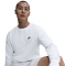 NIKE Club Crew Fleece-Sweatshirt Herren 100 - white/black M