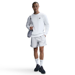 NIKE Club Crew Fleece-Sweatshirt Herren 100 - white/black 3XL