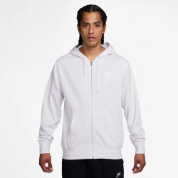 NIKE Club French Terry Kapuzenjacke Herren 051 - birch heather/white/white S