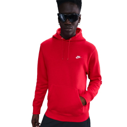 NIKE Club Fleece-Hoodie Herren 657 - university red/university red/white S