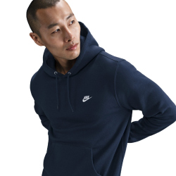 NIKE Club Fleece-Hoodie Herren 451 - obsidian/obsidian/white S