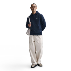 NIKE Club Fleece-Hoodie Herren 451 - obsidian/obsidian/white S
