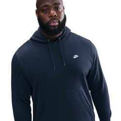 NIKE Club Fleece-Hoodie Herren 451 - obsidian/obsidian/white S