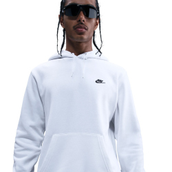 NIKE Club Fleece-Hoodie Herren 100 - white/white/black S