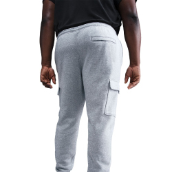 NIKE Club Fleece Cargohose Herren 063 - dk grey heather/lt smoke grey/white S