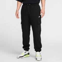 NIKE Club Fleece Cargohose Herren 010 - black/black/white S