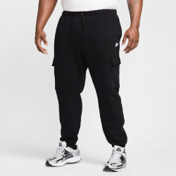NIKE Club Fleece Cargohose Herren 010 - black/black/white S