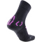 UYN Superleggera Trekkingsocken mit Cool-Air-Flow Technologie aus Natex Damen anthrazit/violet 35-36