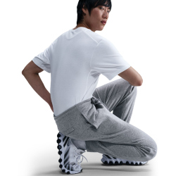 NIKE Club Fleece Jogginghose Herren 063 - dk grey heather/lt smoke grey/white M