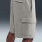 NIKE Club Basketball Cargoshorts Herren 063 - dk grey heather/lt smoke grey/white S