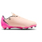 NIKE Jr. Phantom GX 2 Academy FG/MG Fußballschuhe Kinder 800 - crimson tint/black-pink blast 32
