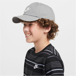 NIKE Club Futura Wash Cap Kinder 073 - particle grey/white